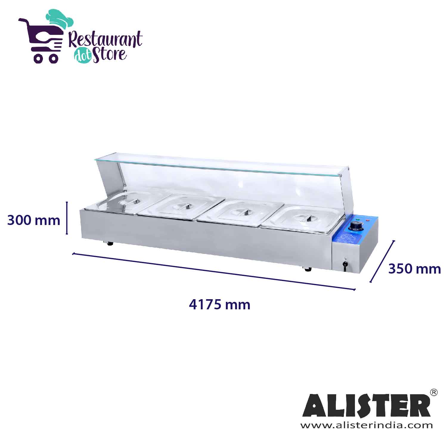 BMTTGL4-02 COUNTER TOP BAIN MARIE